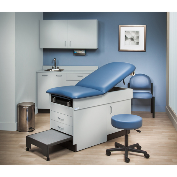 Clinton Family Practice Ready Room, Laminate Gray, Slate Blue 8890-RR-1GR-3SB